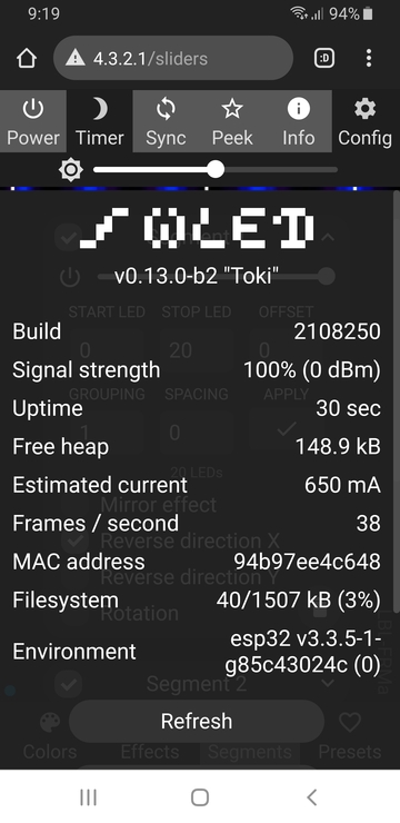 Info Tab