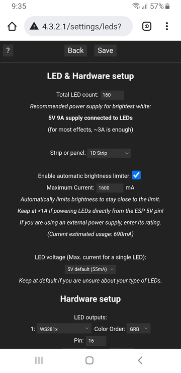 LED & Hardware Setup