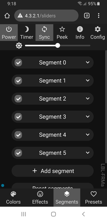 Segment Screen
